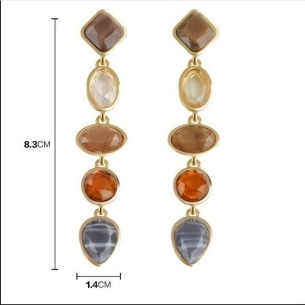 ✨🌟✨Blue/Neutral Geometric Dangle Earring✨🌟✨